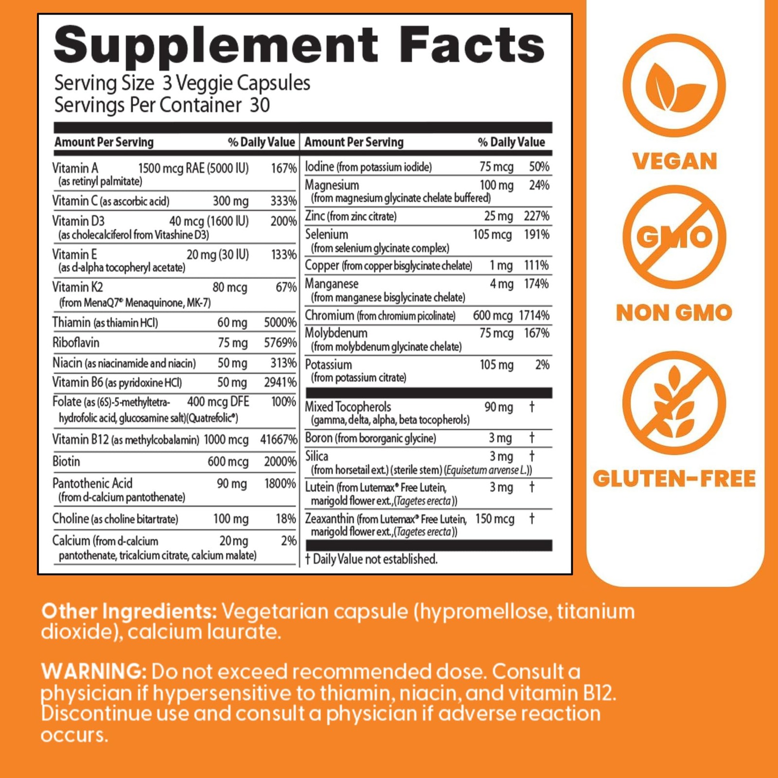 Doctor’s Best Multi-Vitamin Mineral Complex – 90 Count (Pack of 1), No Color
