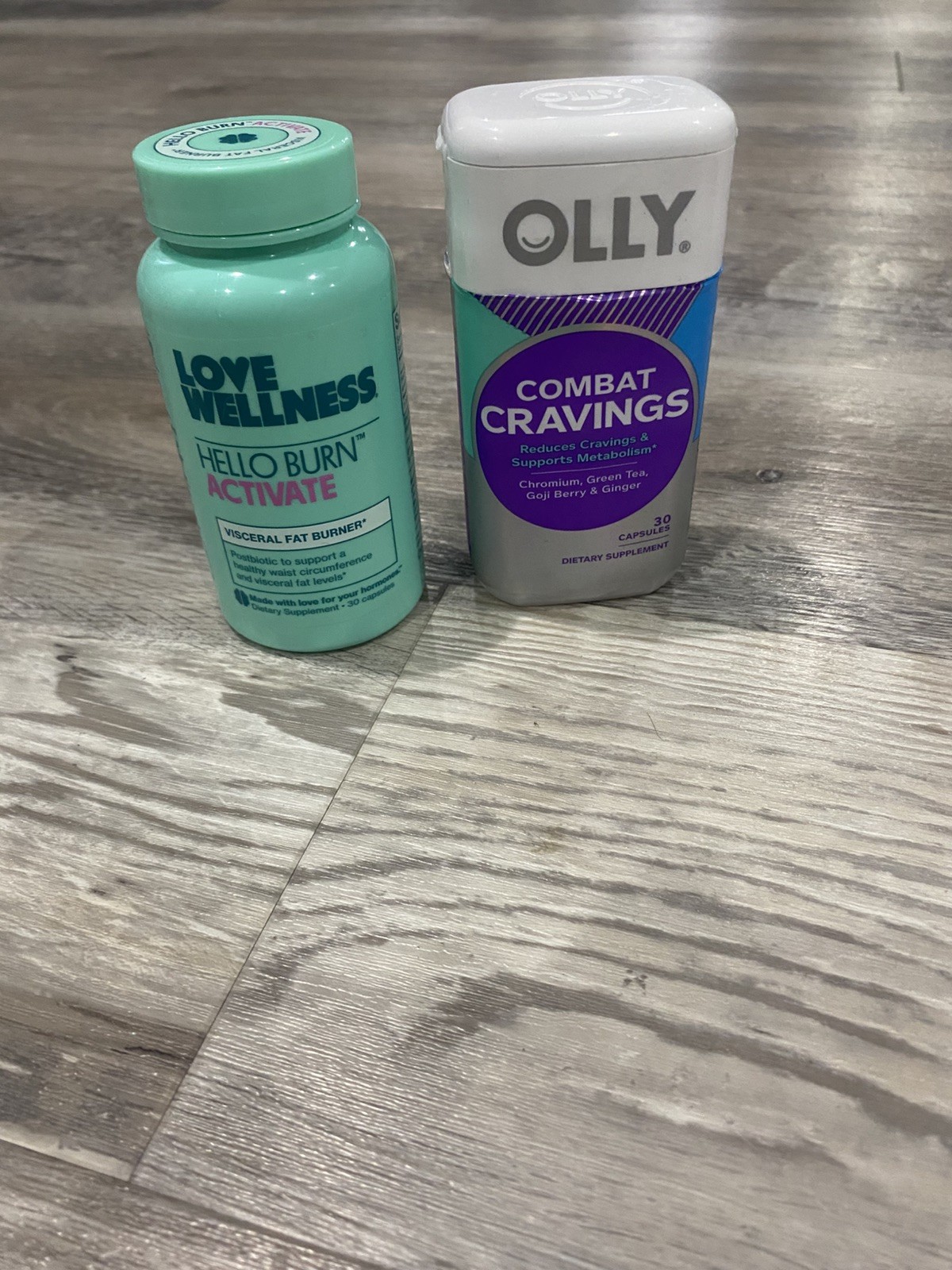 Set of Love Wellness Burn Activate and Olly Combat Cravings Vitamins Retail $50!