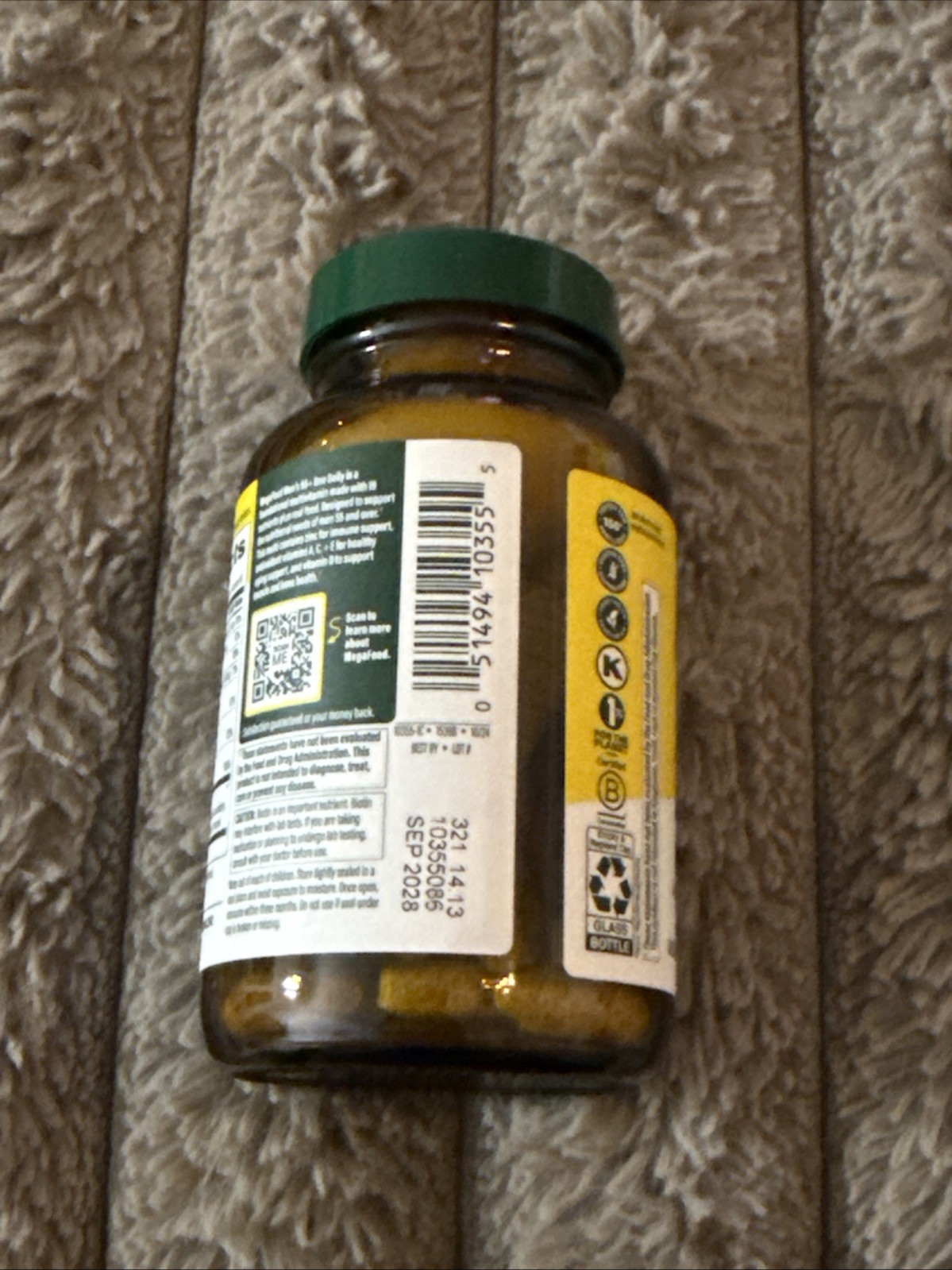 Megafood Men’s 55+, One Daily Multivitamin, 120 Tablets – 4 Month Serving 09/28