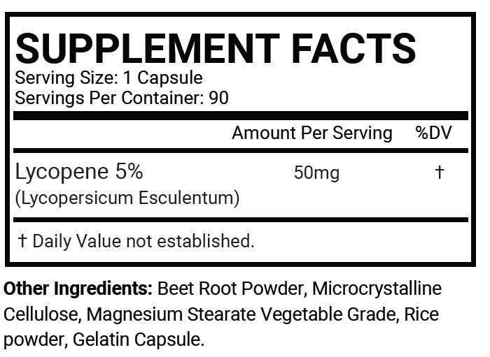 1 pc Lycopene 50mg Prostate Support Health Supplement
