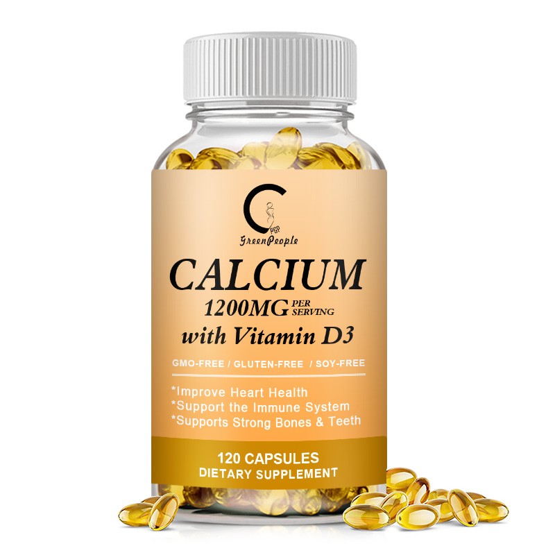 Calcium 1200mg with Vitamin D3 1000IU -Bone Health Supplement,2*120 Capsules