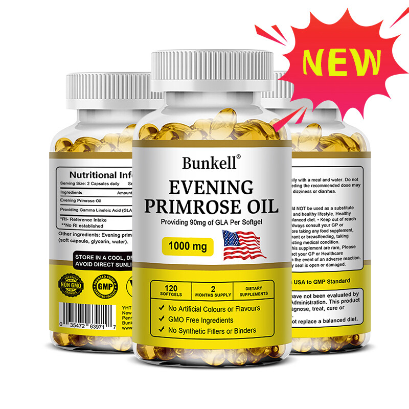Evening Primrose Oil Capsules 1000MG with GLA -Anti-Aging,Whitening Capsules