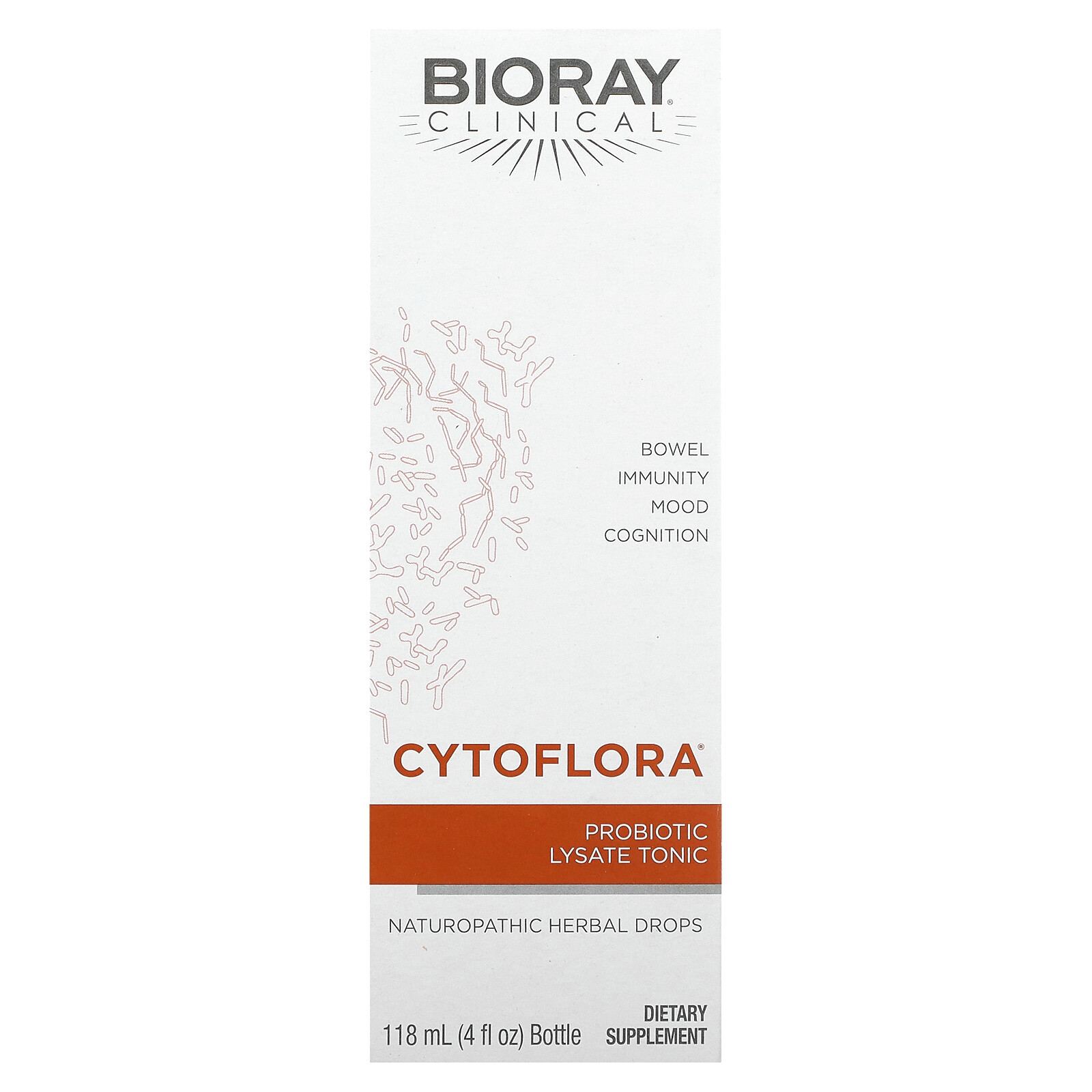 Bioray Inc CytoFlora Probiotic Immunity Tonic 4 fl oz 118 ml Hypoallergenic
