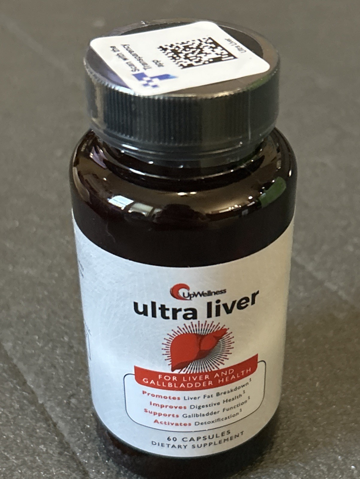 UpWellness Ultra Liver 60 Capsules Liver and Gallbladder Health Exp 01/27 New