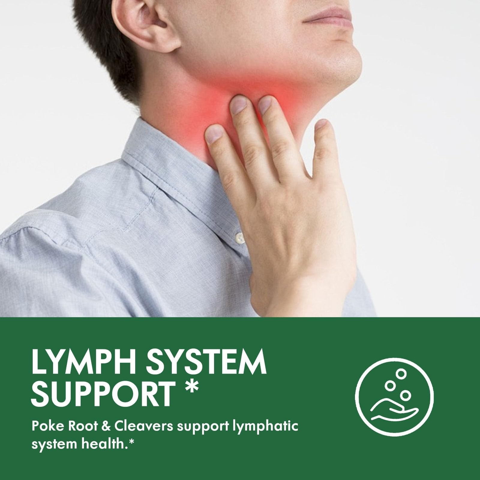 Poke Root Herb Lymphatic Drainage Drops for Lymph System Support, 8-in-1 Opti…