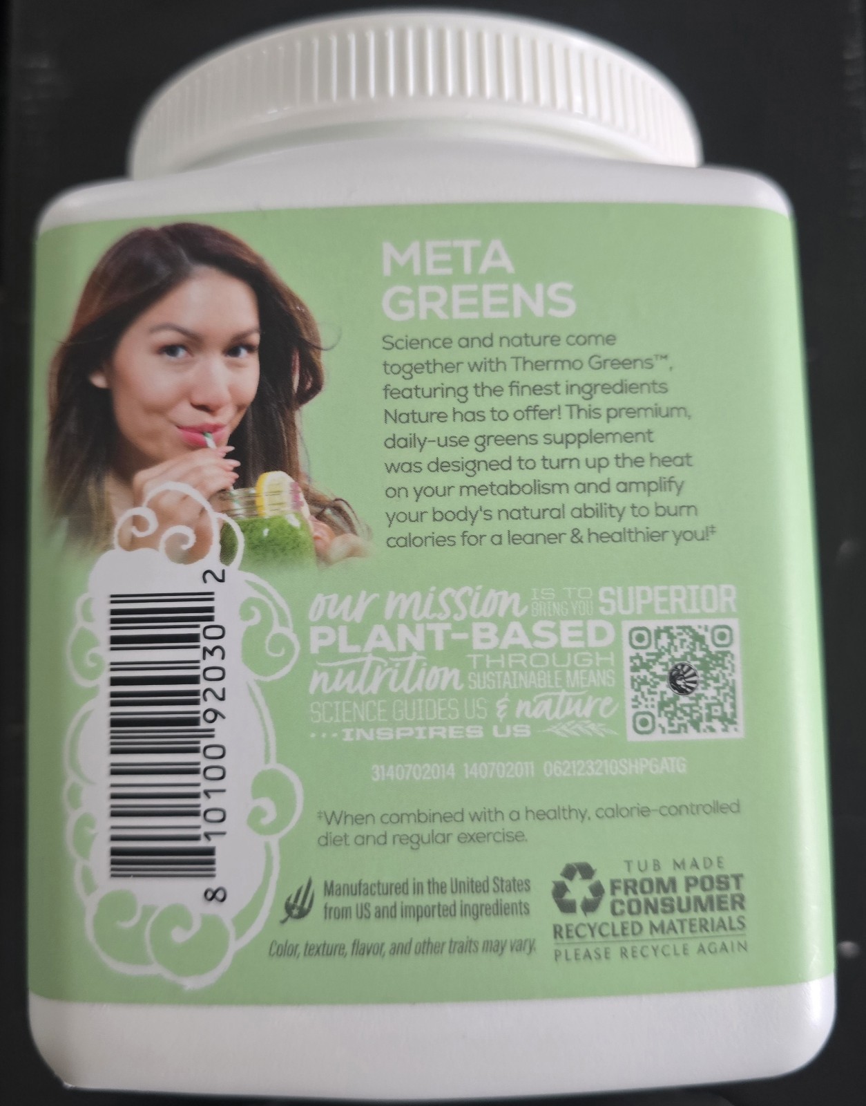Sunwarrior Shape Thermo Greens Antioxidant Metabolic Ignitor Exp 05/27