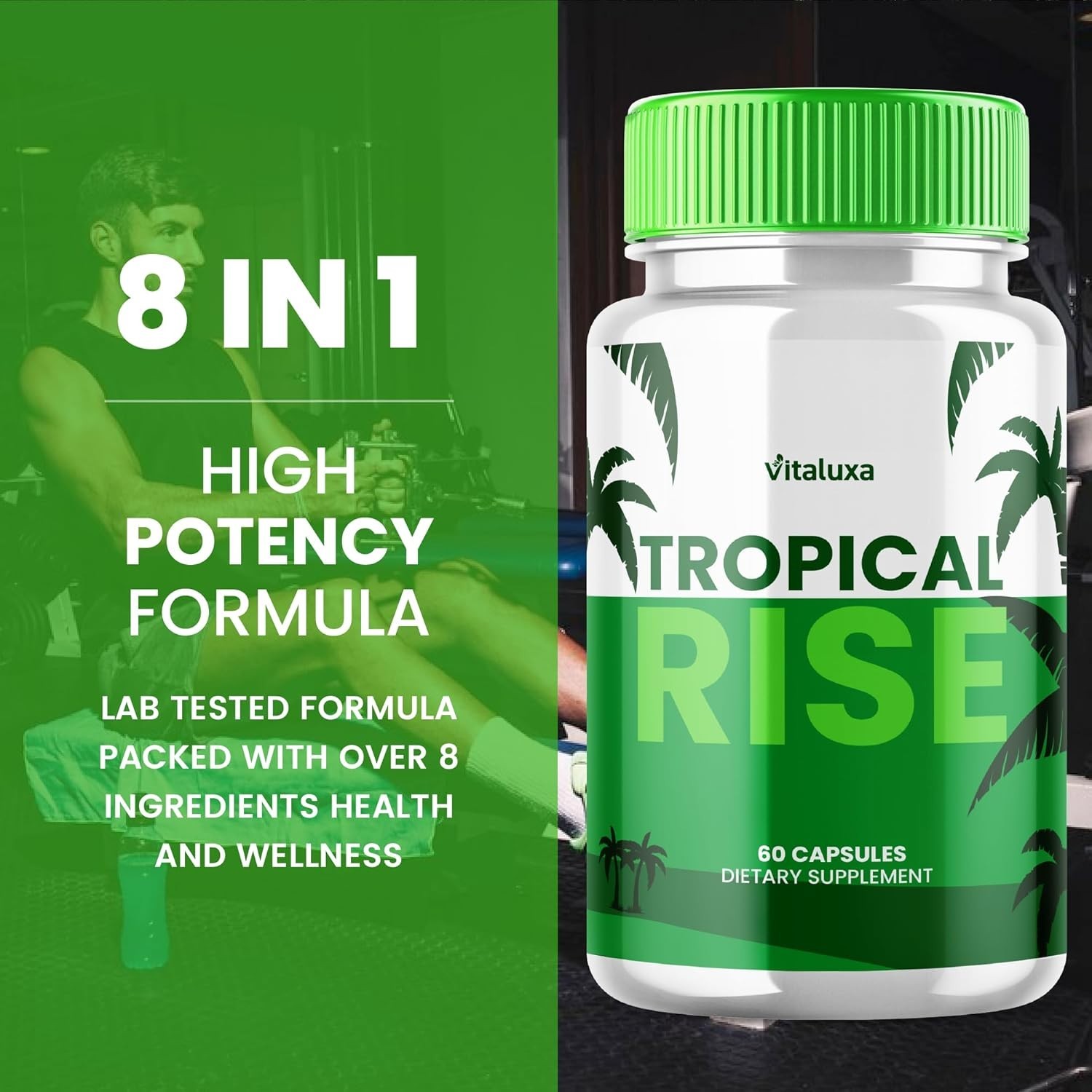 (3 Pack) Tropical Rise Pills Supports Male Vitality & Performance (180 Capsules)