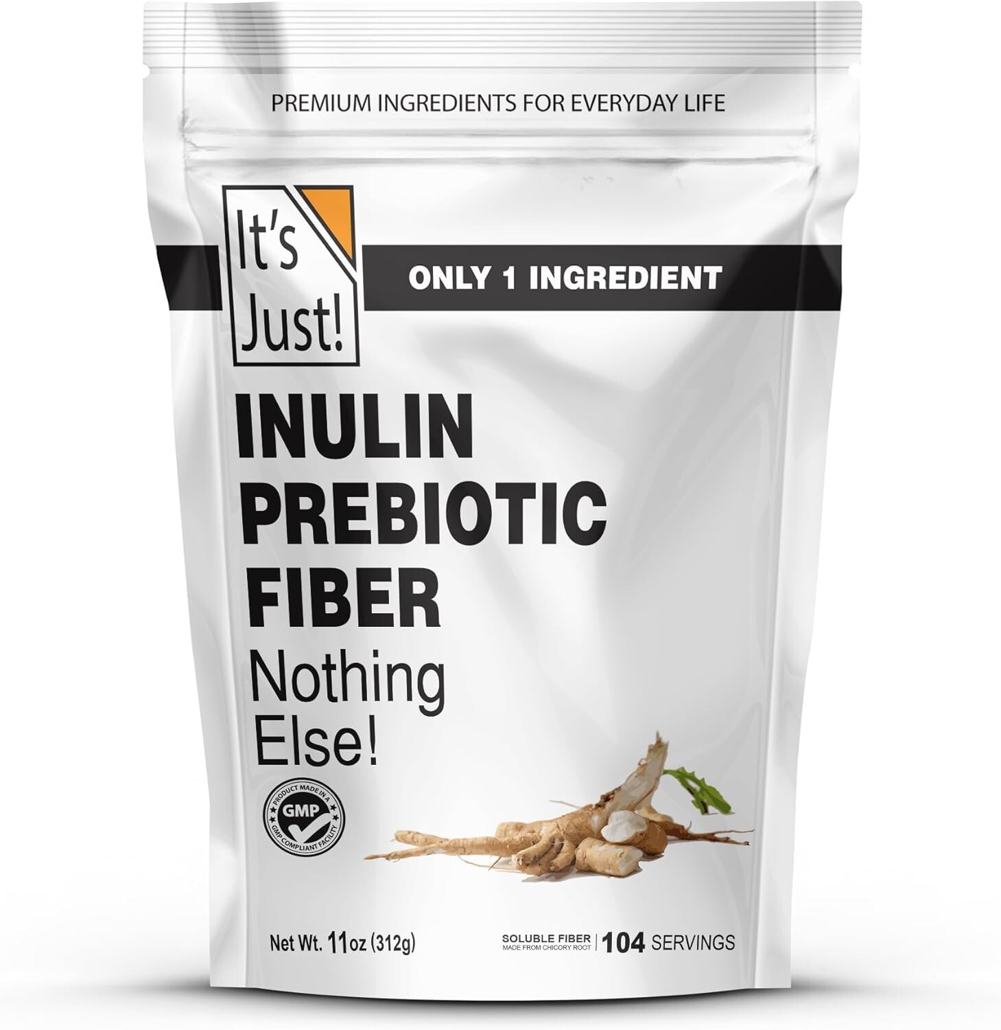 It’s Just! – Inulin Prebiotic Fiber, Water Soluble, Chicory Root , Promotes G…