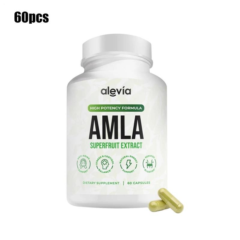 Alevia Organic Amla Capsules 1000mg Indian Gooseberry Antioxidant Supple 60c
