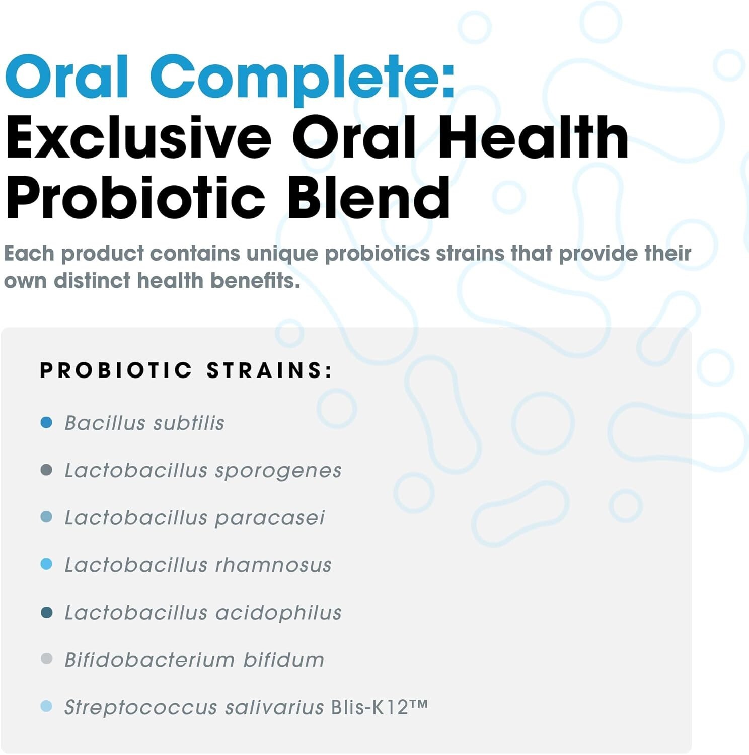 Oral Complete 11-in-1 Dental Probiotics Bad Breath Treatment Halitosis Tonsil