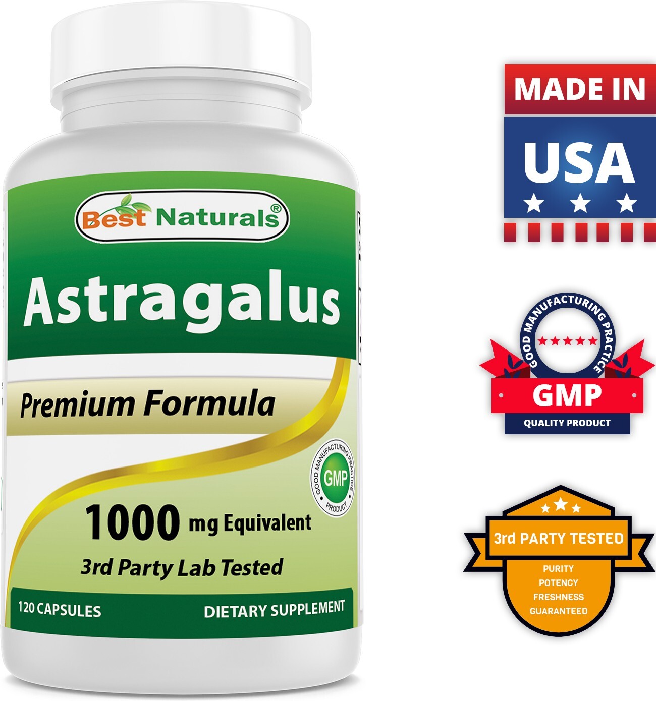 Best Naturals Astragalus 1000 mg 120 Capsules ,astragalus extract