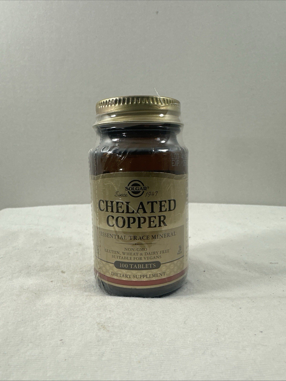 Solgar Chelated Copper 100 Tablets. Exp 05/2028 FREE SHIPPING Plastic Sealed