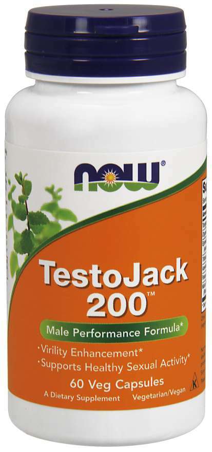 NOW Foods Testojack 200 Male Performance Formula 60 caps 04/27EXP