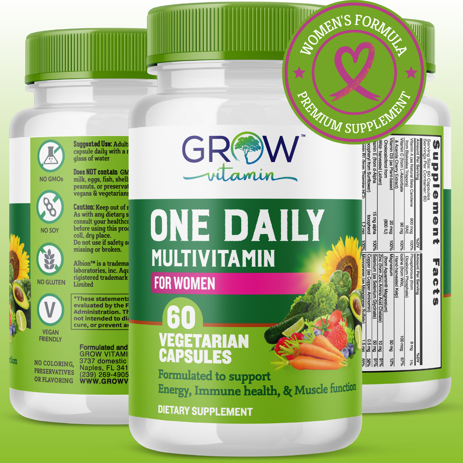 Multivitamin for Women – Highest Potency Complete Daily Multimineral Supplement
