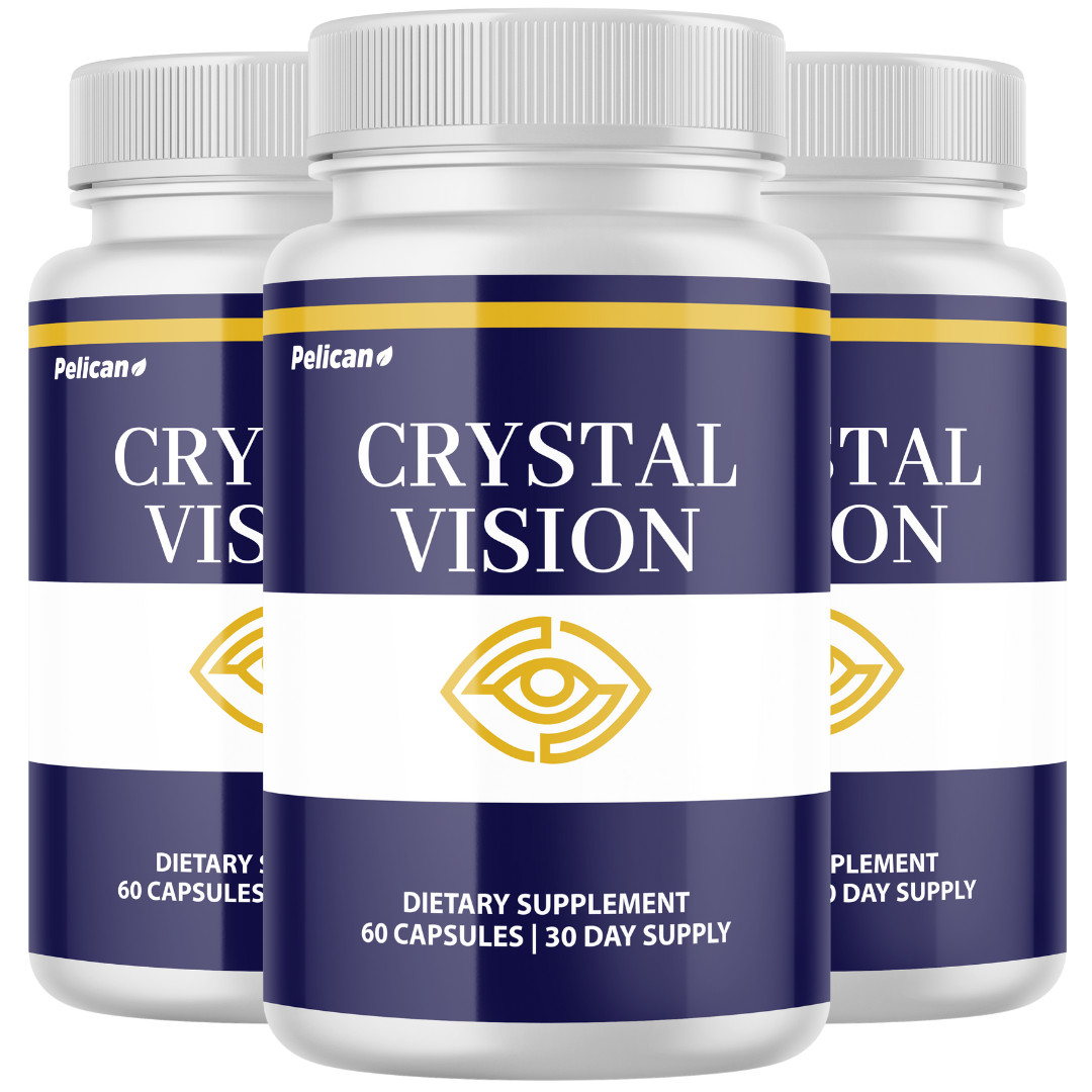 Crystal Vision- Eye Support with Lutein- 3 Bottles- 180 Capsules