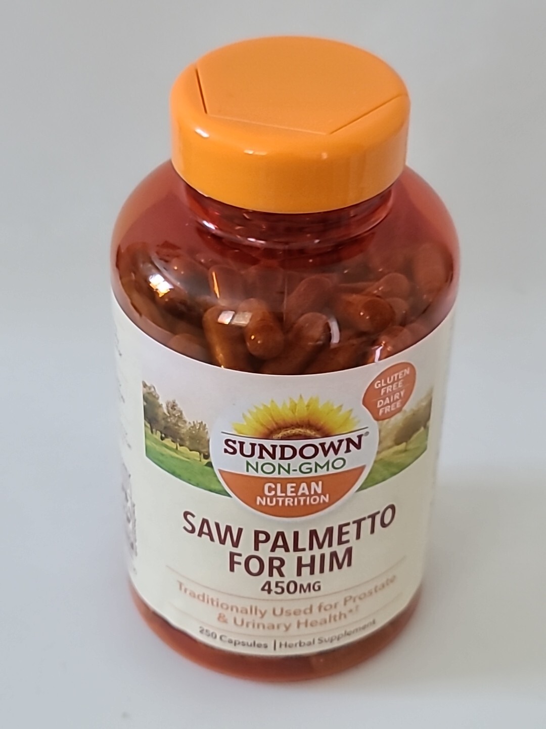 SUNDOWN SAW PALMETTO For HIM 450 mg 250 Cap Prostate Urinary Health 10/26 #0140