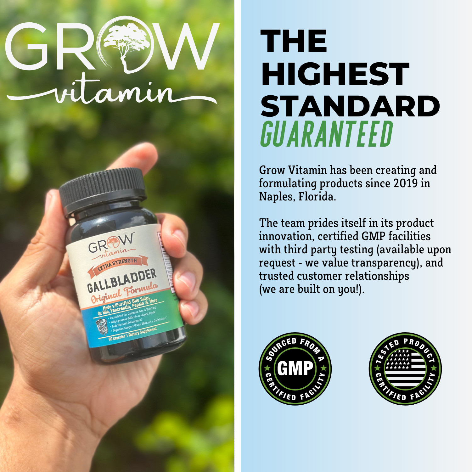 Gallbladder Formula Made w/Purified Bile Salts & Ox Bile Digestive Enzymes, 90CT