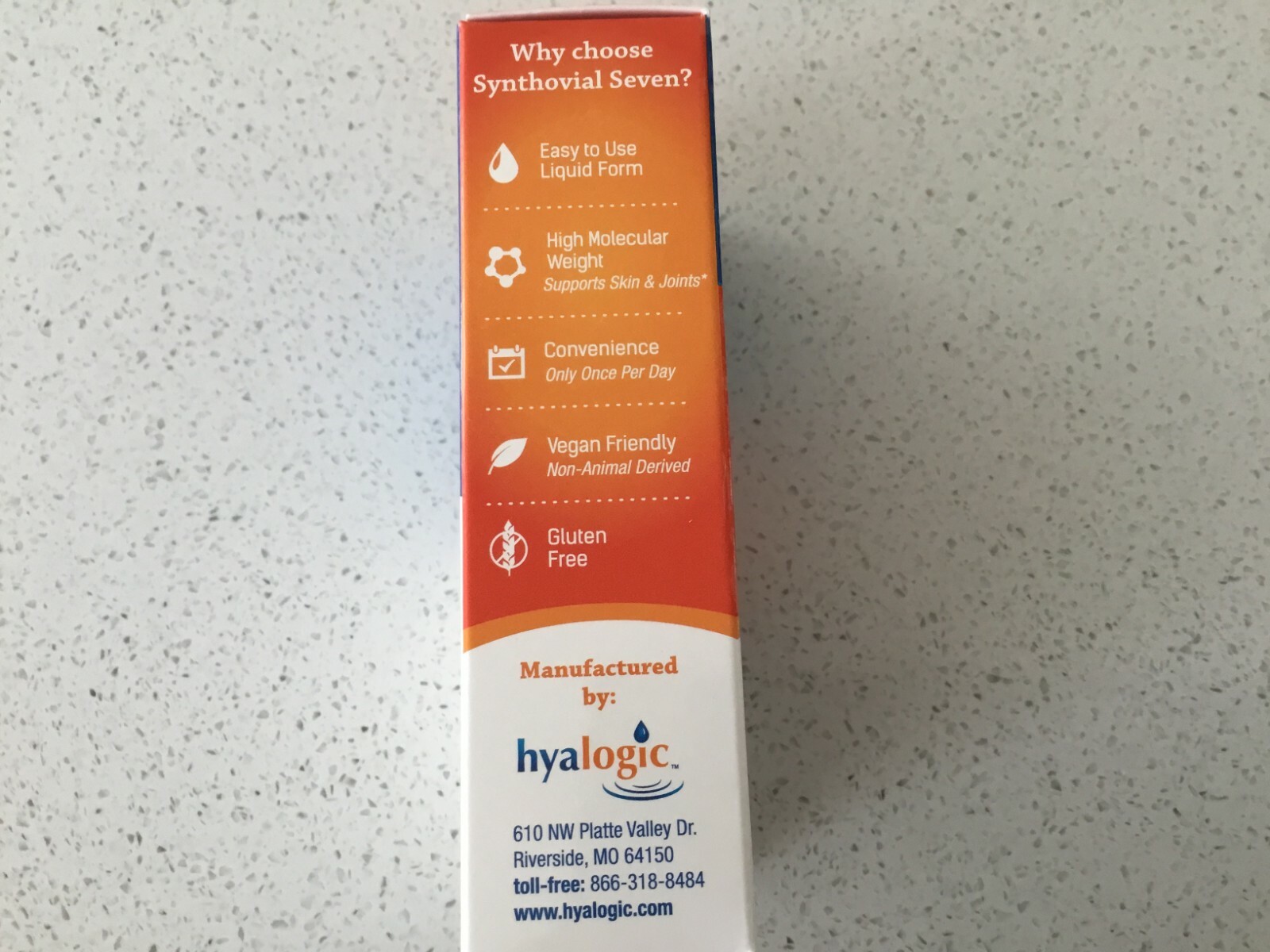 Anti-Aging,hair,Skin,Joint care Oral Liquid HA Synthovial 7