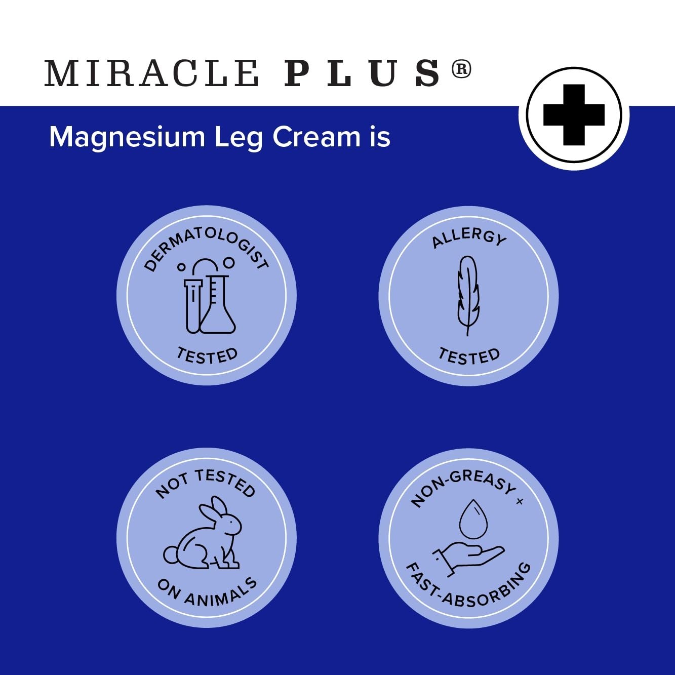 2-Pack Magnesium Cream for Legs – Soothe Itching & Discomfort with Herbal Blend