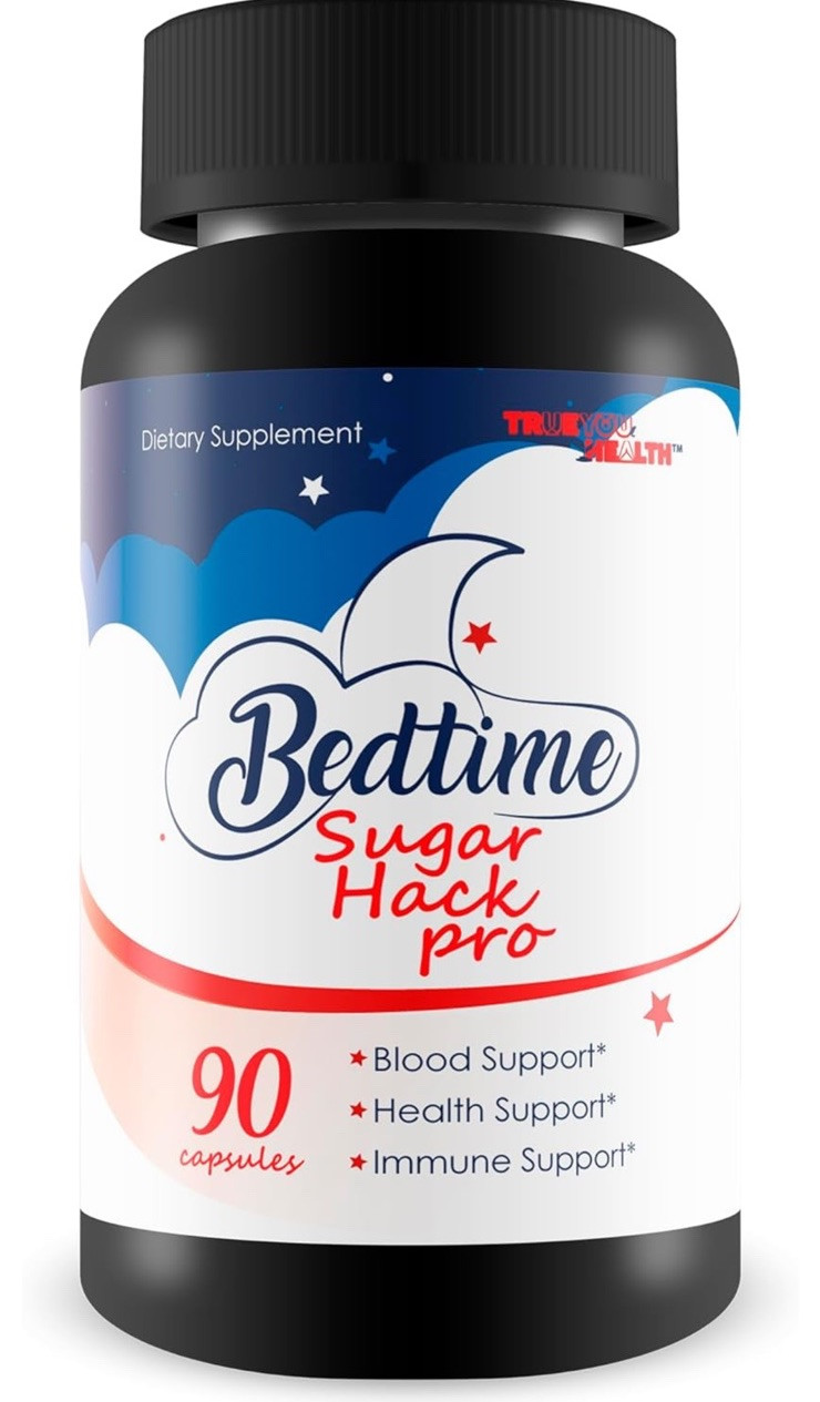 Bedtime Sugar Hack Pro 90 Capsules Blood Support Supplement Exp 09/2026