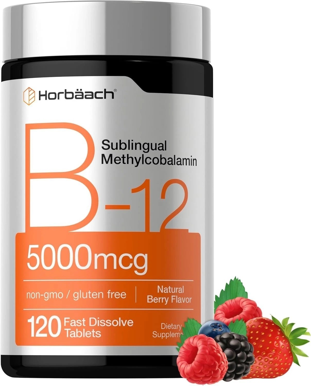 B12 Sublingual Methylcobalamin | 5000mcg | 120 Dissolvable Tablets | Free Ship..