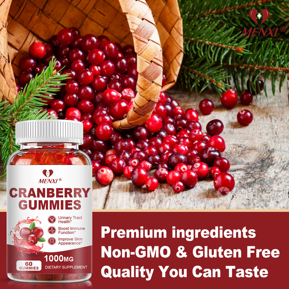 Cranberry Gummies Natural Urinary Tract Health Support – 1000mg Extra Strength