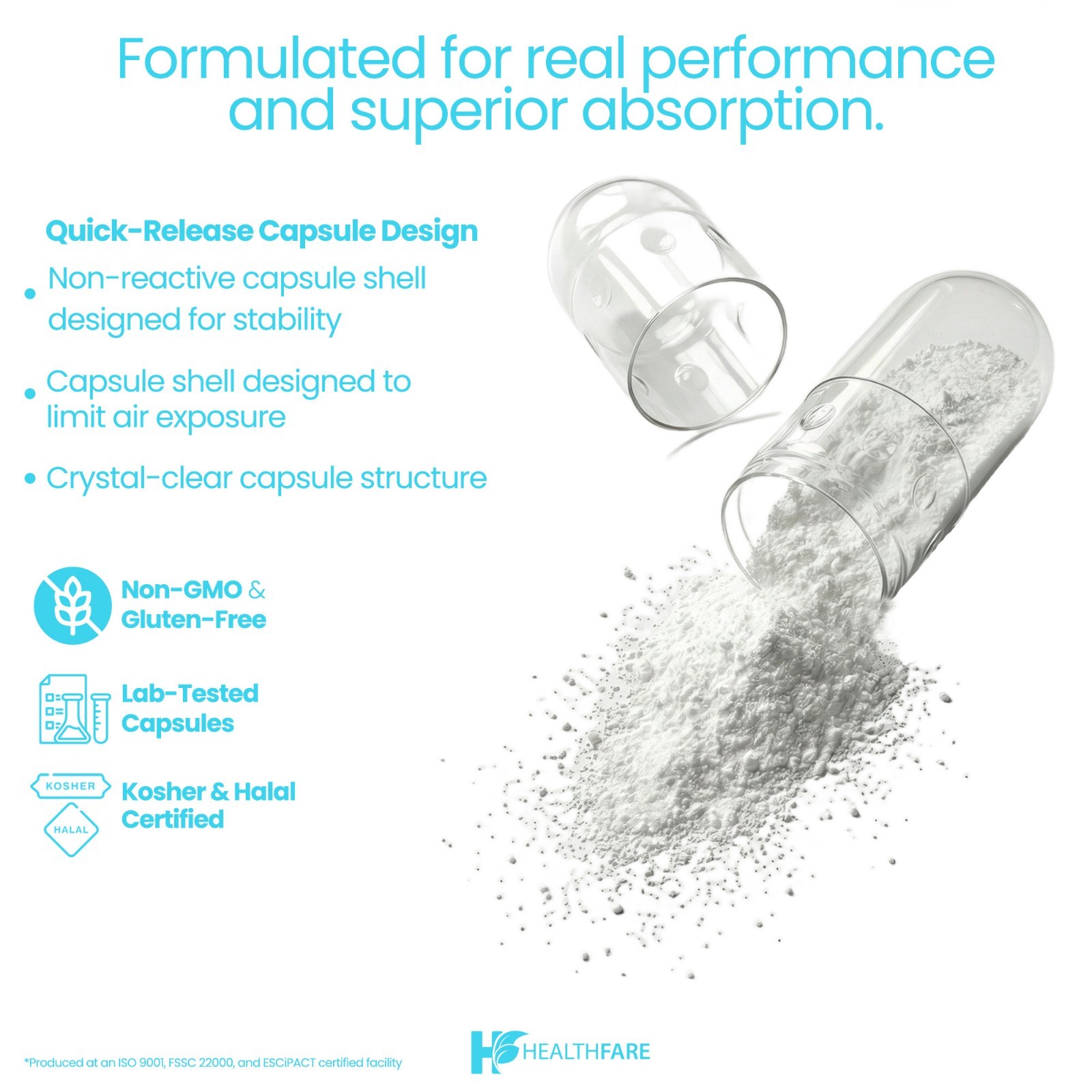 Healthfare Akkermansia 90 Caps Muciniphila 300 Bi AFU and Prebiotic Fiber Inulin