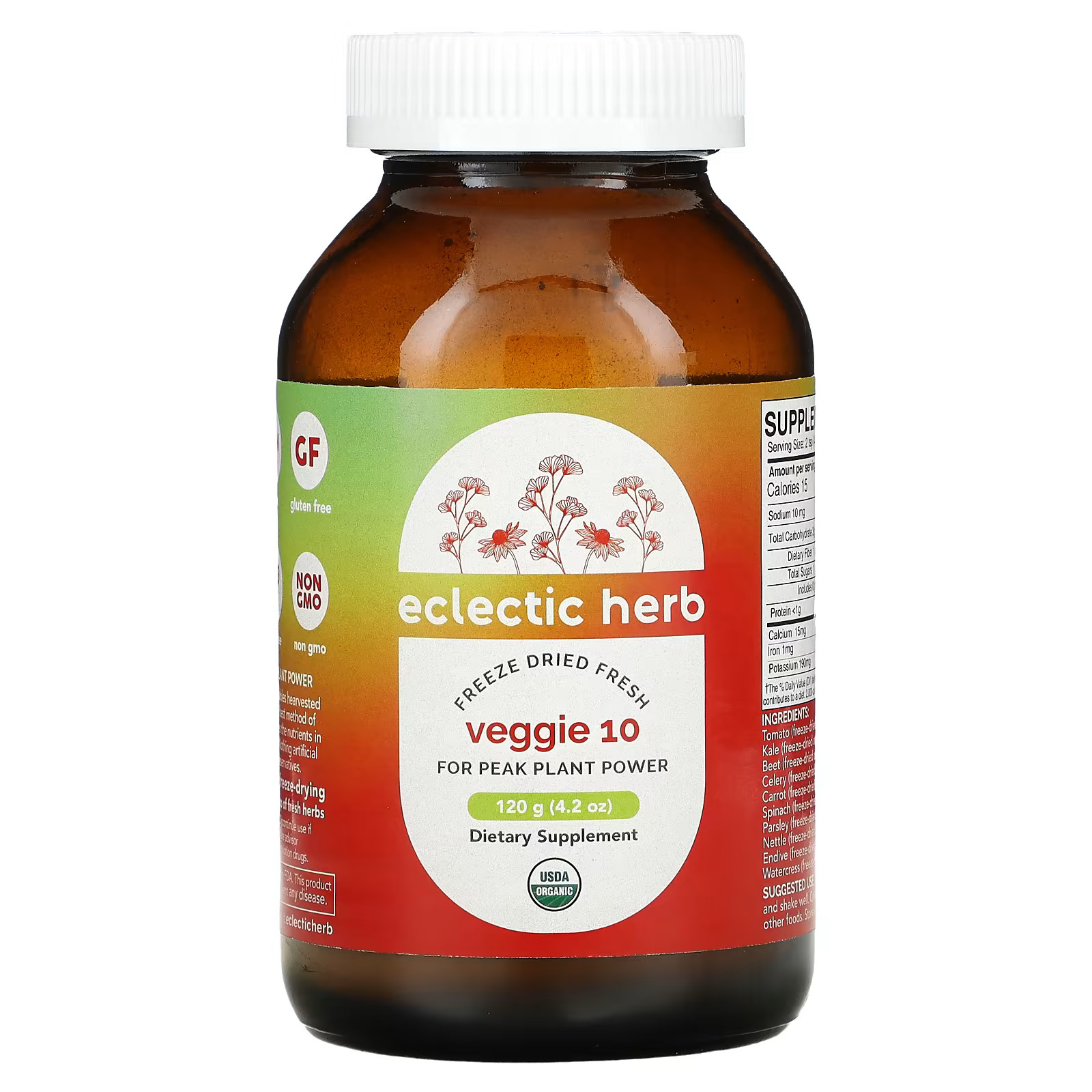 2 X Eclectic Herb, Veggie 10 Powder, 4.2 oz (120 g)