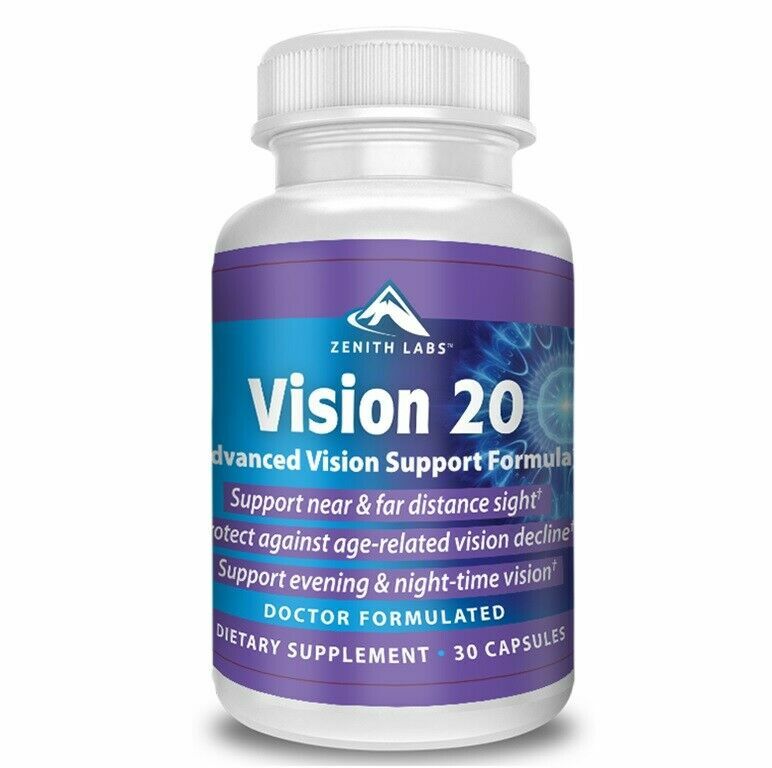 Zenith Labs Vision 20 Advanced Visio Support Healthy Formula 30 Cap Exp 05/23