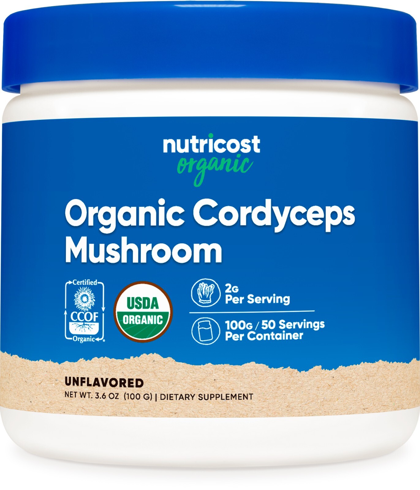 Nutricost Organic Cordyceps Powder 100 Grams – USDA Certified 100% Organic