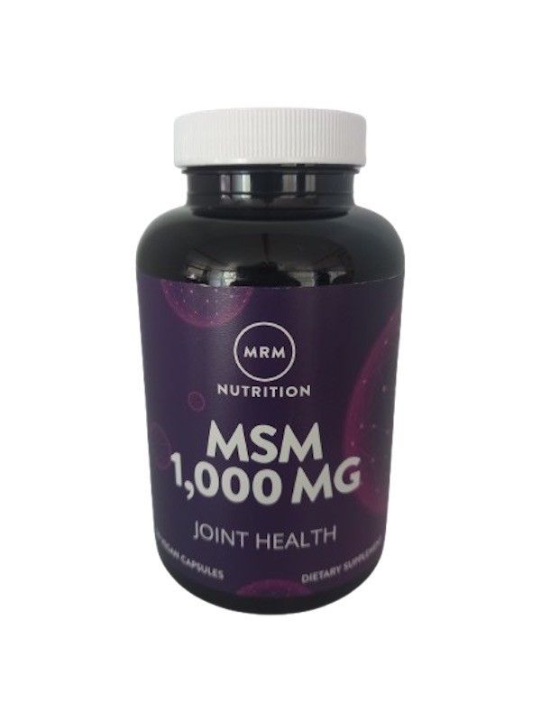 MRM Nutrition MSM 1000mg Joint Health Hair Skin Nails GF Vegan 120 capsules