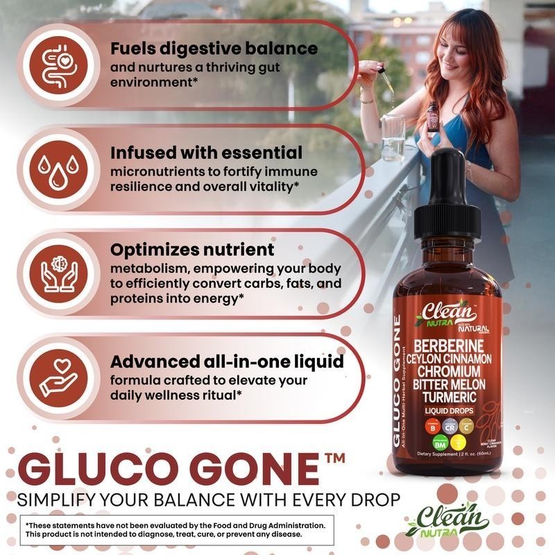 2Pack Clean Nutra Berberine with Ceylon Cinnamon Supplement Liquid Drops