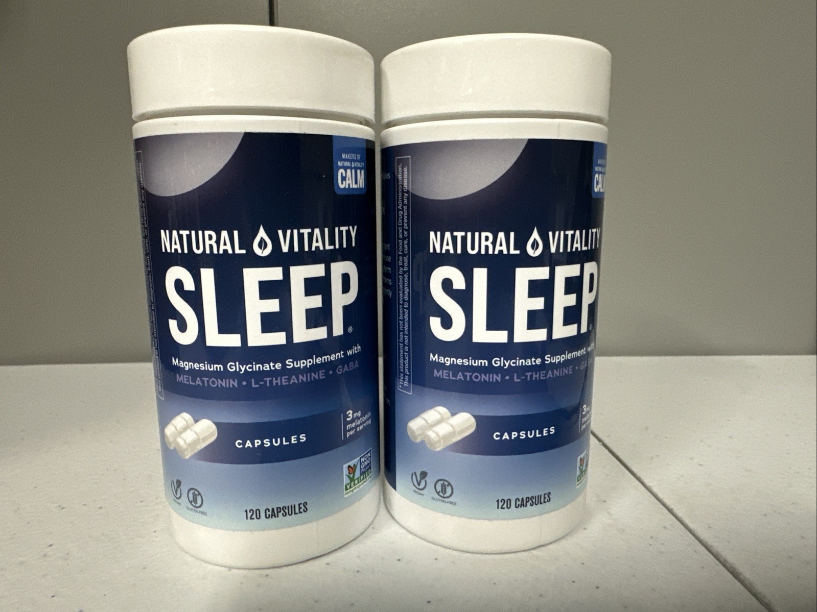 Natural Vitality Calm Sleep Capsules 120 caps (2-Pack)