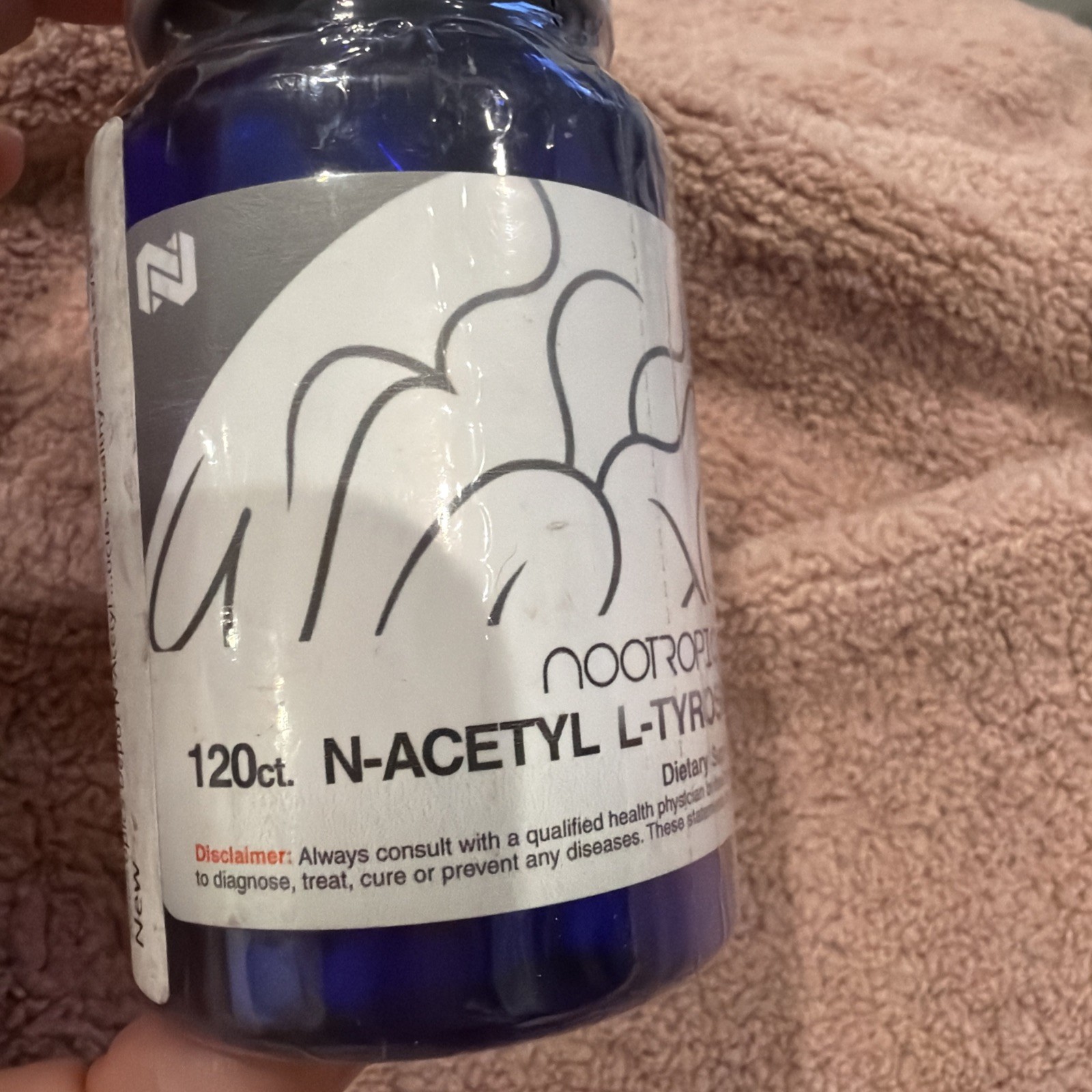 Nootropics Depot N-Acetyl L-Tyrosine 120 Capsules 350mg NALT Amino exp 02/2029