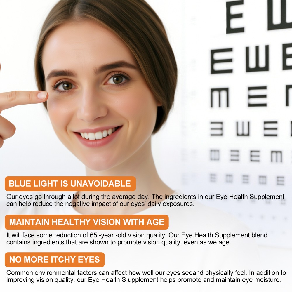 Eye Health Supplement, Lutein and Zeaxanthin, Vision Health, Eye Strain Support