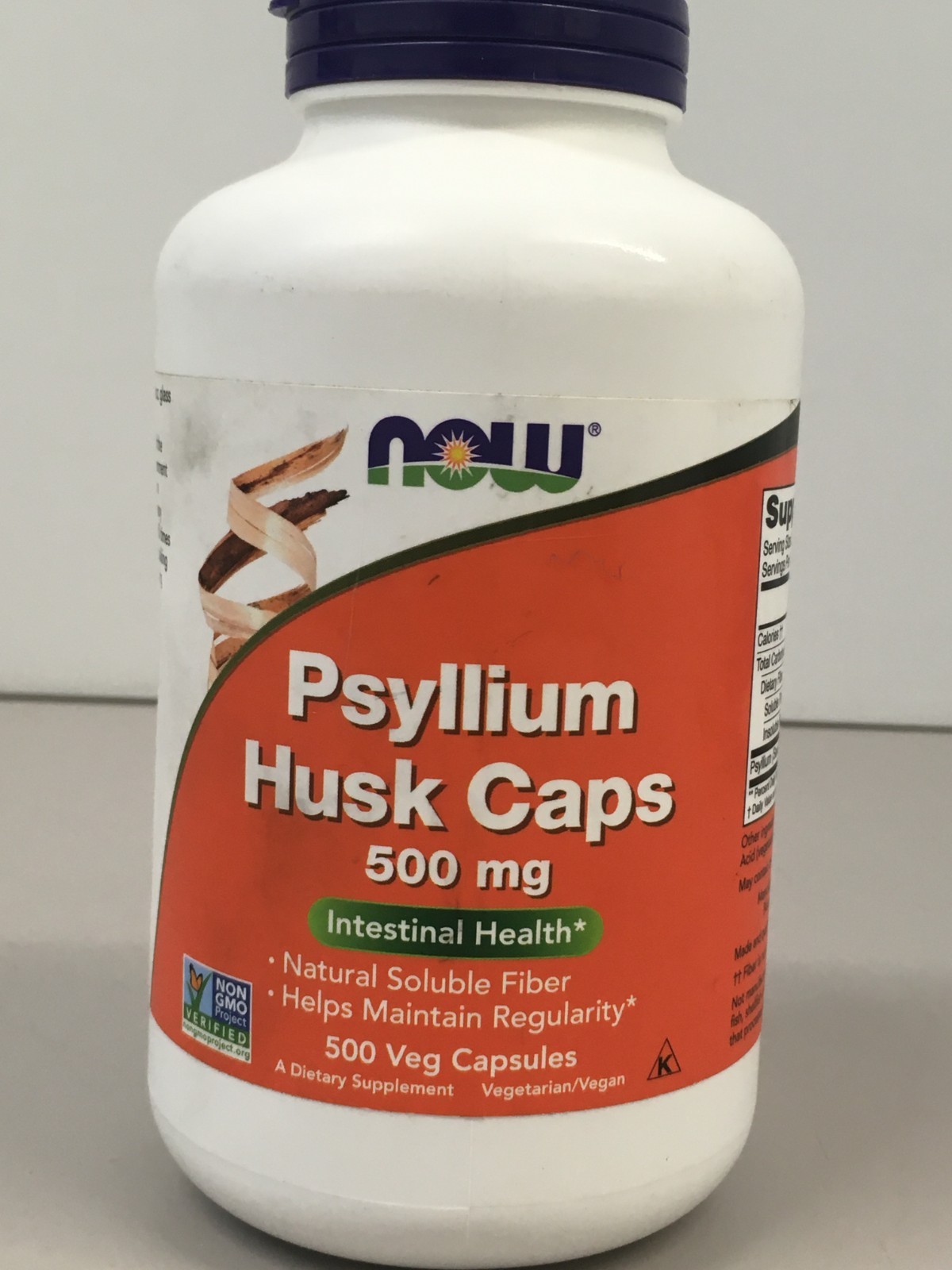 NOW Foods Supplements,Psyllium Husk Caps 500 mg, EXP 02/2029