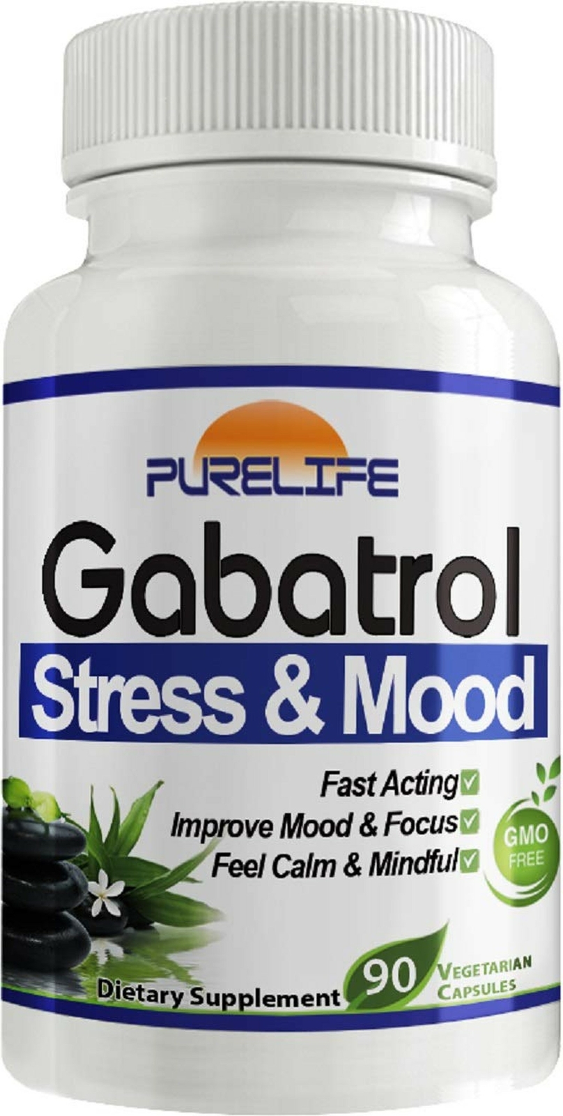 PureLife Gabatrol, Fast Acting Stress and Mood Formula, 90 Capsules