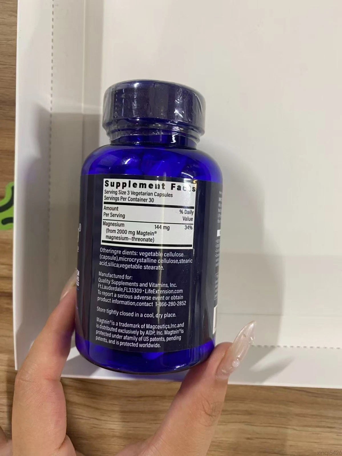 3 PACK Neuro-Mag Magnesium L-Threonate from 2000 mg Magtein Life Extension BEST-