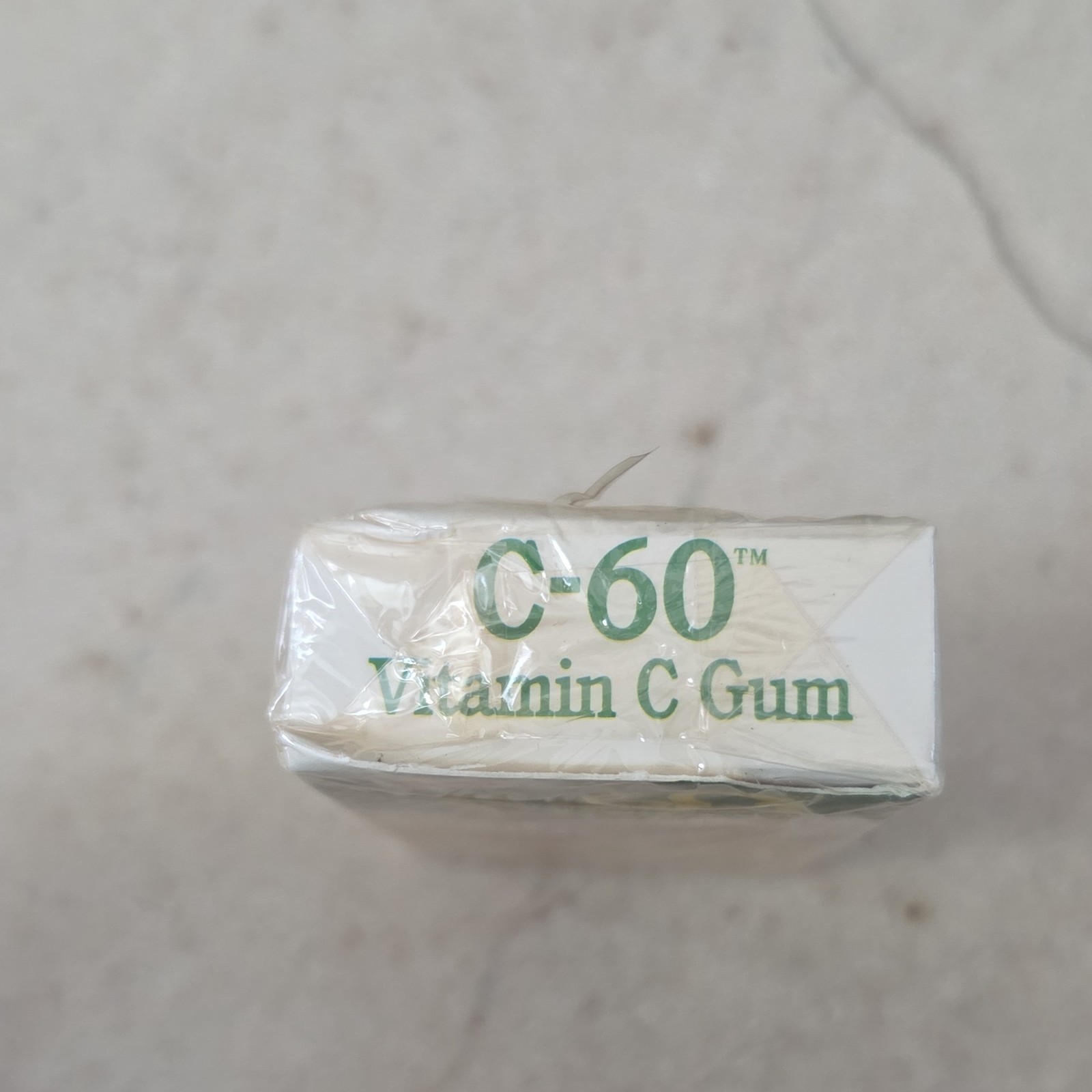 Vtg 80’s C-60 Vitamin C Gum – Natural Citrus Flavor, 60mg, 20 Pieces. Props