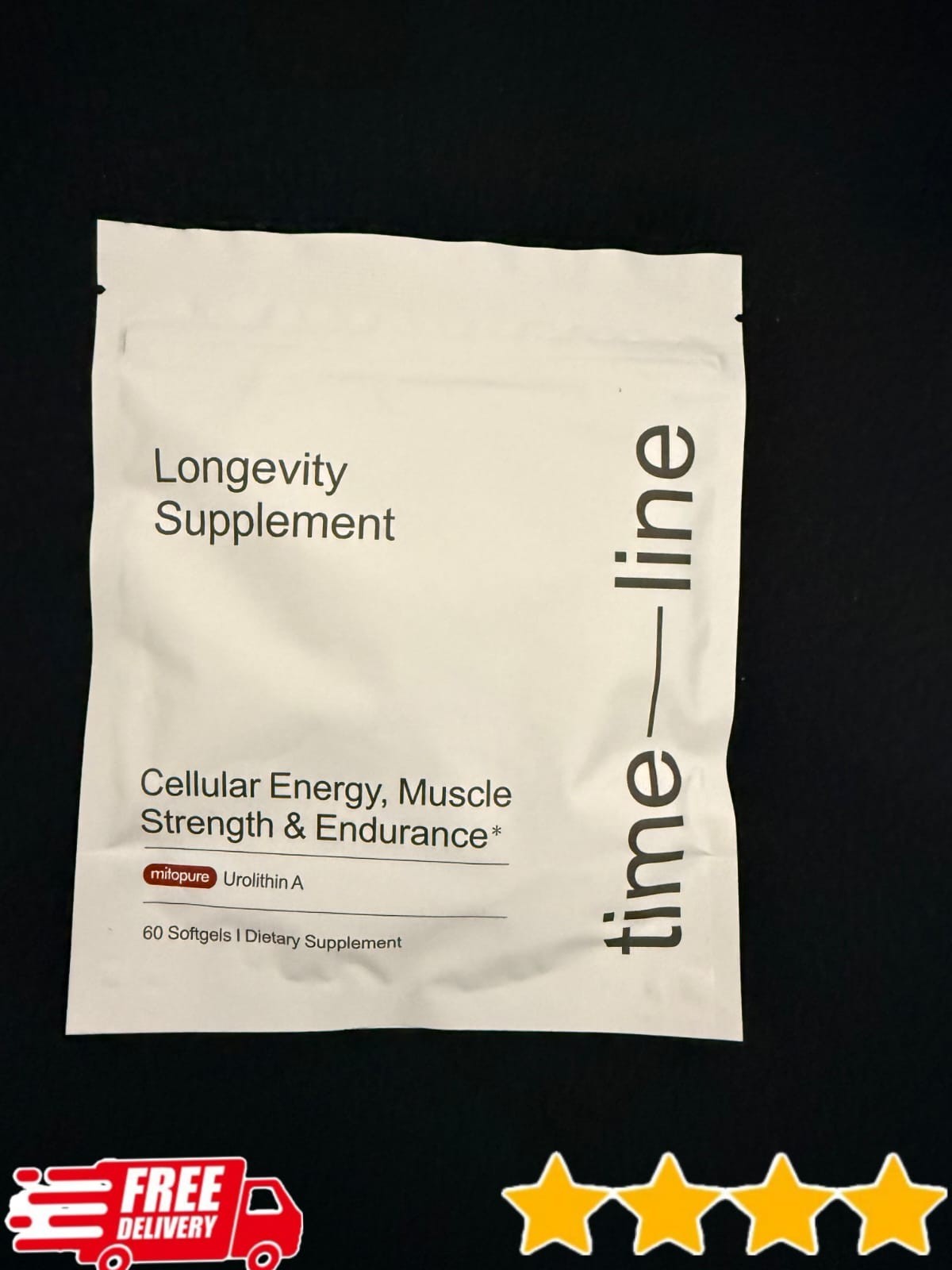 Timeline Mitopure 60 Softgels Urolithin A Longevity Cellular Health Support
