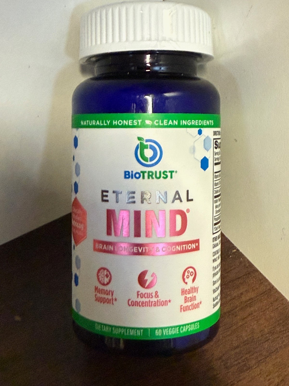 30ct BioTRUST Eternal Mind Brain Longevity & Cognition Exp 02/26 memory support
