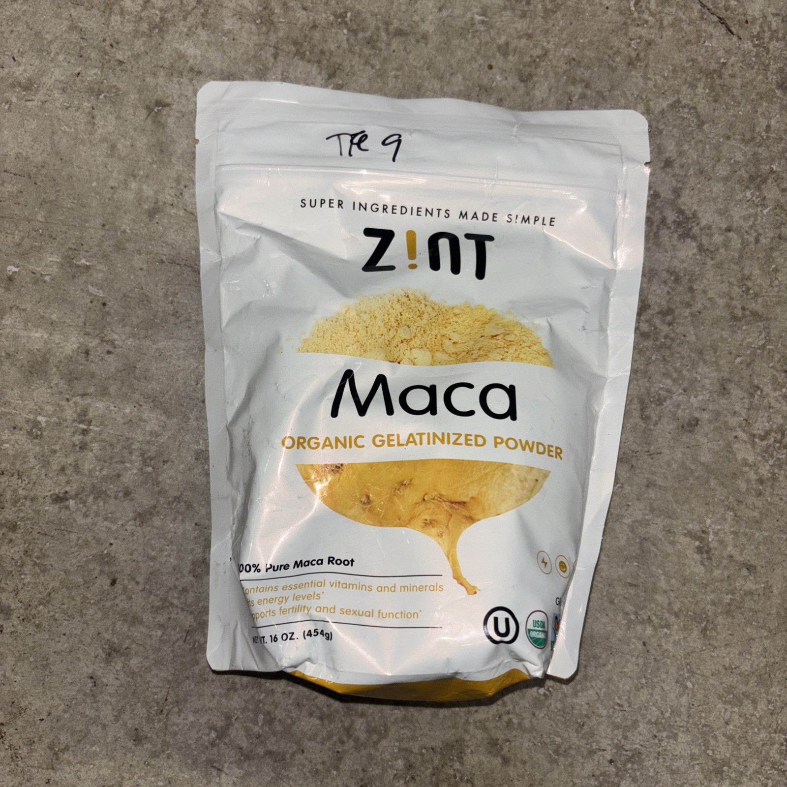 Zint Maca Organic Gelatinized Powder 16 oz 454 g Dairy-Free, Gluten-Free,