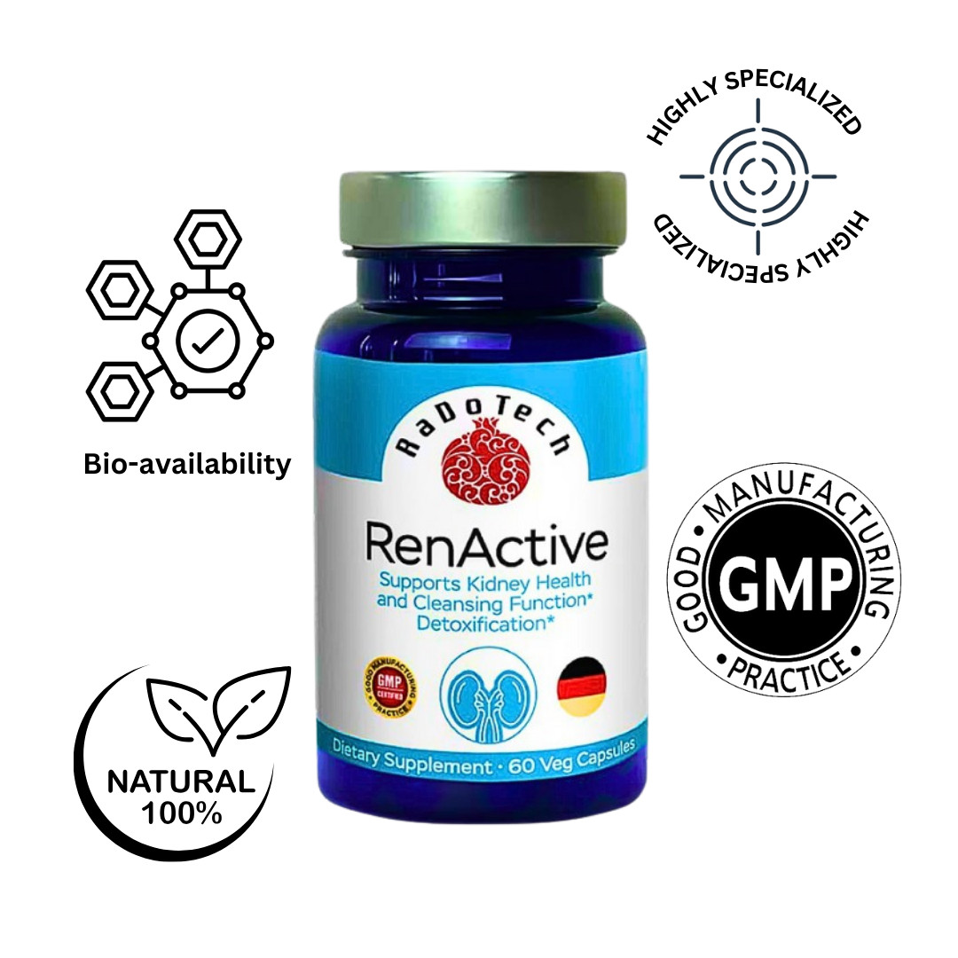 RenActive Kidney Detox Cleanse, Kidney Health Supplement for All-Natural Kidney