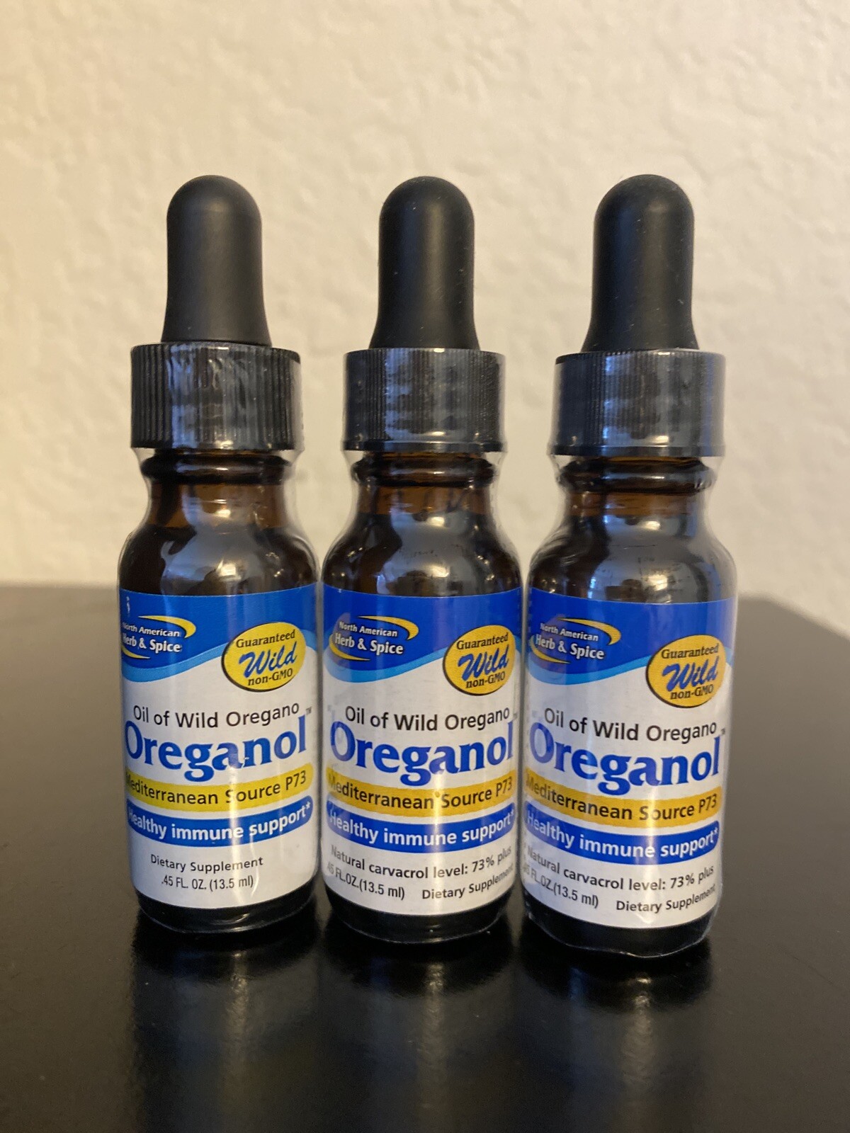 North American Herb & Spice Wild Oil of Oregano OREGANOL P73. 3 Packs .45 fl oz
