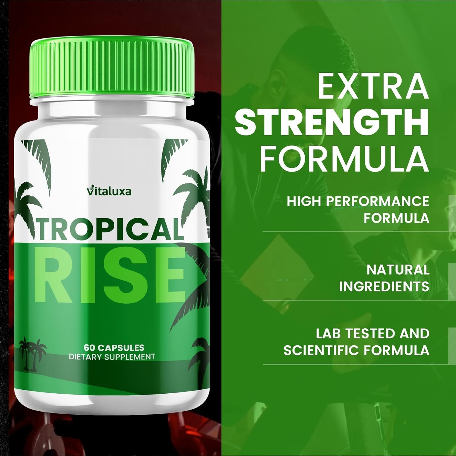 (3 Pack) Tropical Rise Pills Supports Male Vitality & Performance (180 Capsules)