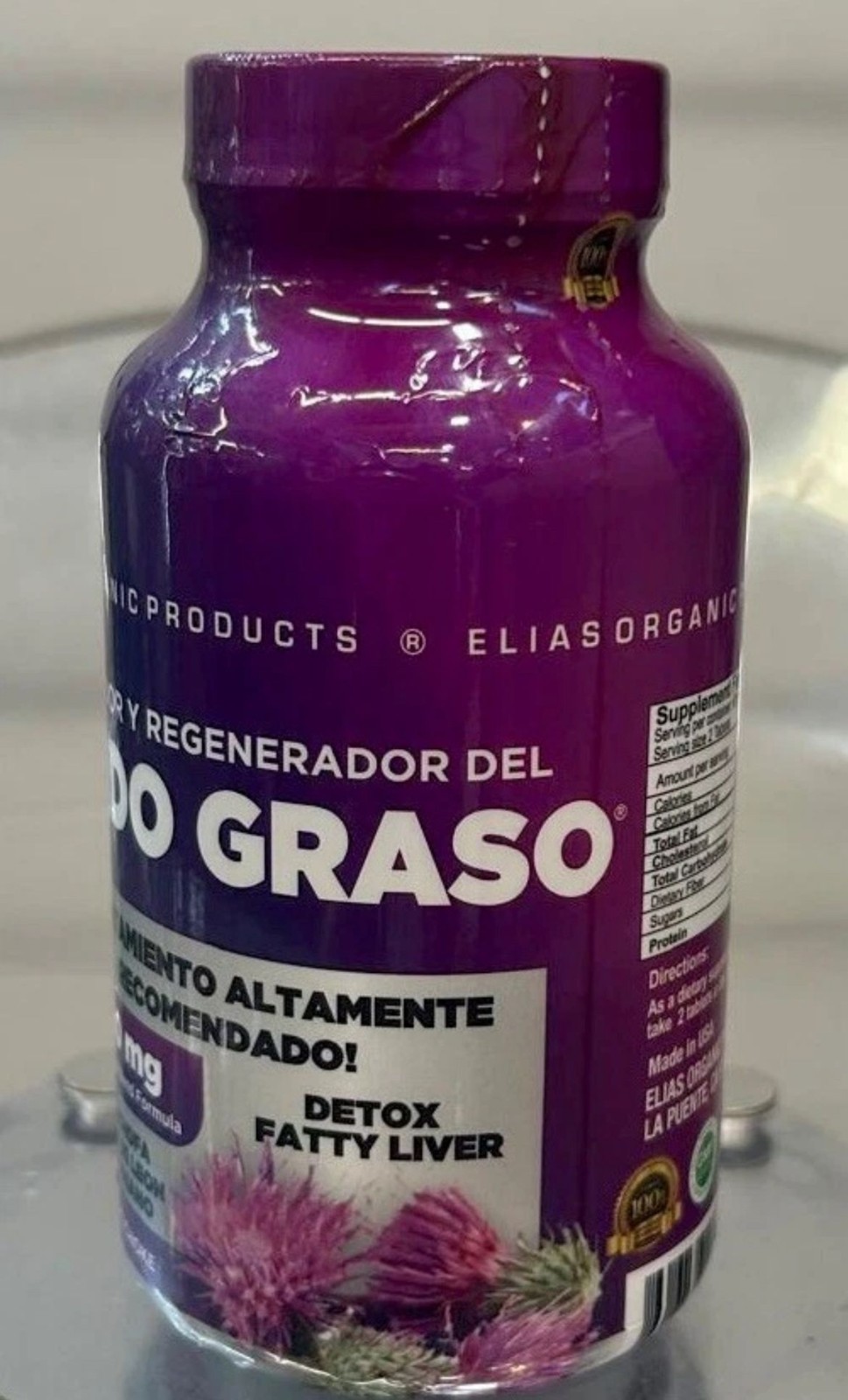 Elias Organic HIGADO GRASO 750mg 60 Tab Detox