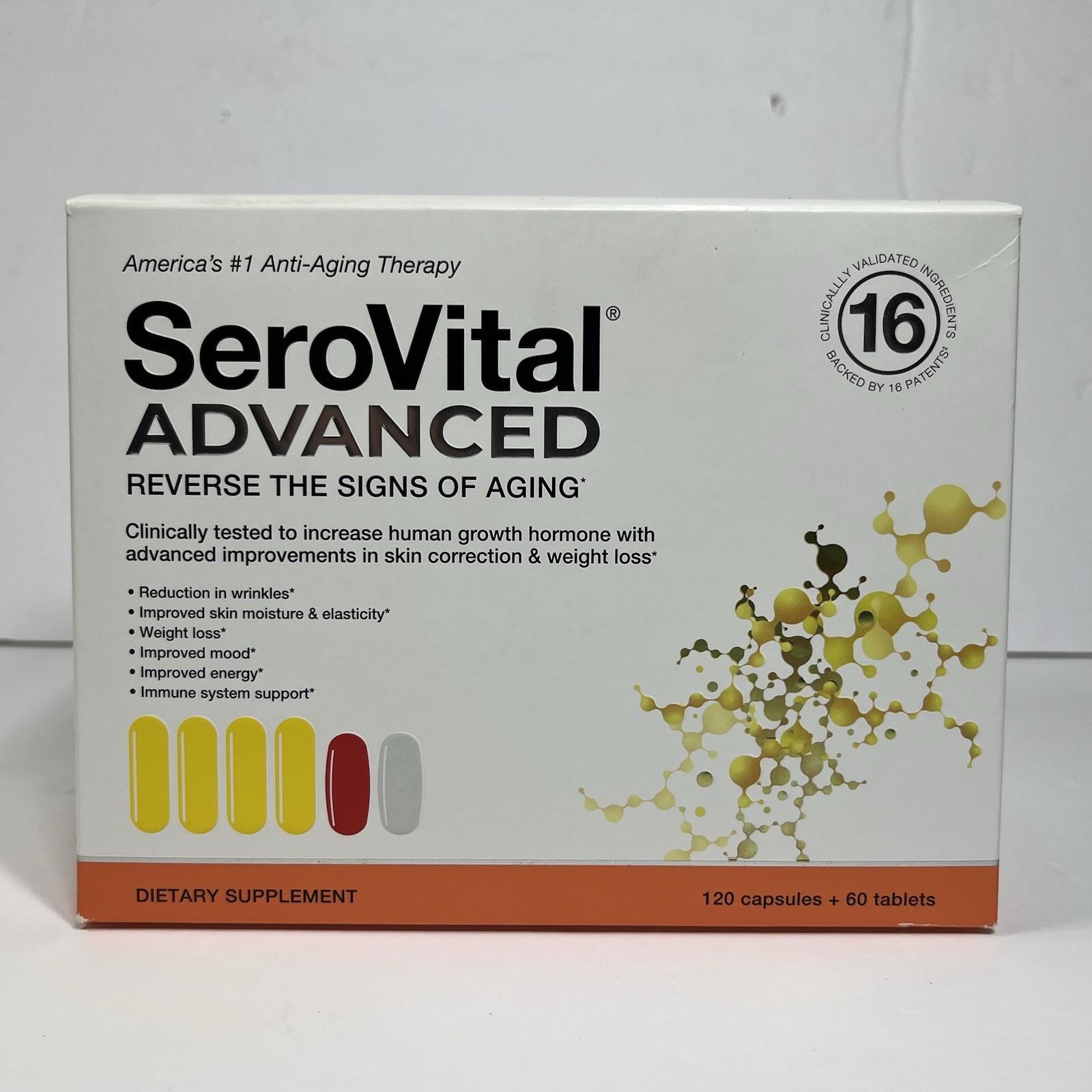 SeroVital Advanced Anti-Aging Dietary Supplement, 120 Capsules+60 Tablets 2/26