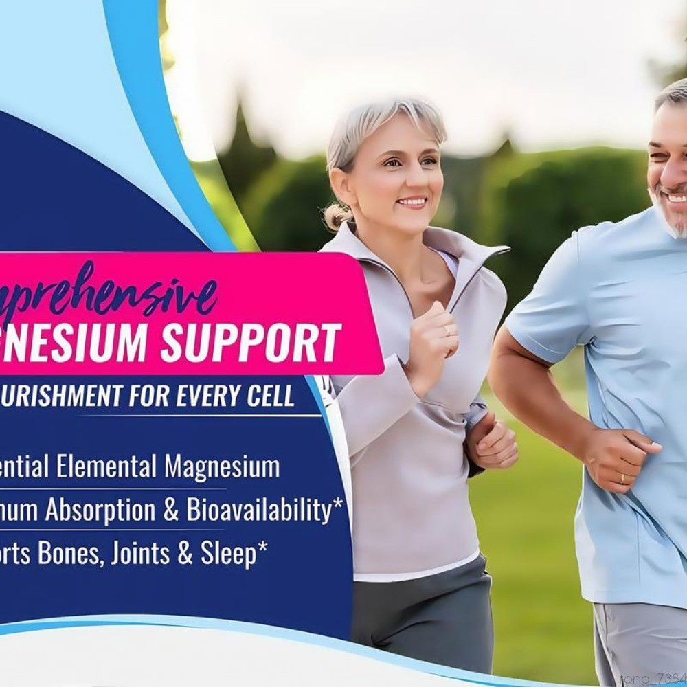 Magnesium complex 1000mg 7 types | Sleep musculoskeletal support 90 TopLux-