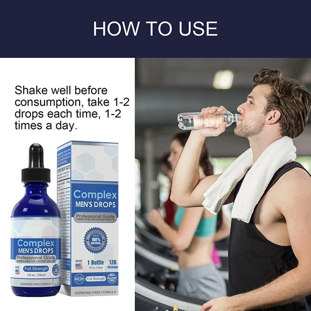USA Complex Men’s Drops Secret Drops for Strong Men,Male Supplement Drops 30ML