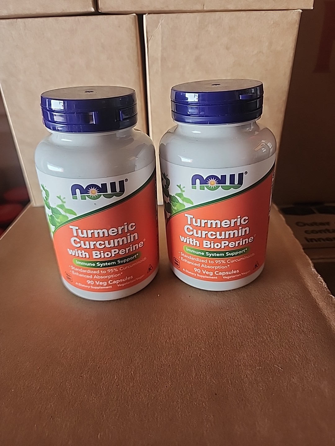 Turmeric Curcumin with BioPerine, 90 Veg Capsules Exp 09/27 (2pack )